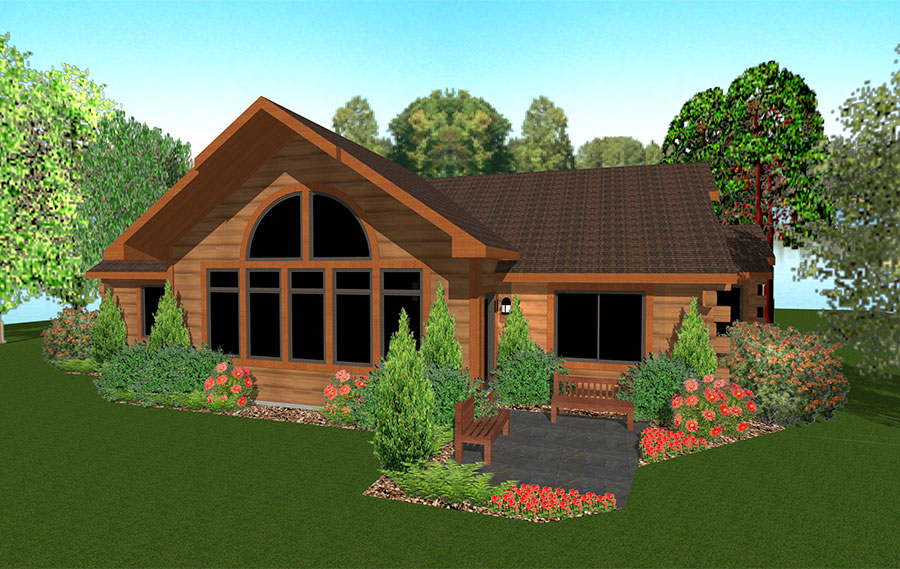Evergreen Floor Plan Custom Home by Everest Custom Home Builder Minocqua WI