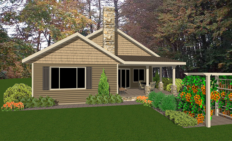 White Ash Floor Plan Custom Home by Everest Custom Home Builder Minocqua WI